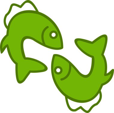 Balık. Web simgesi basit illüstrasyon 