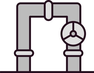 Valf simgesinin vektör illüstrasyonu 