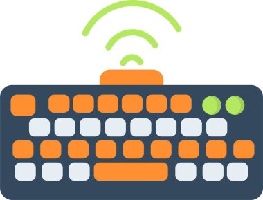 Klavye simgesi vektör illüstrasyonu