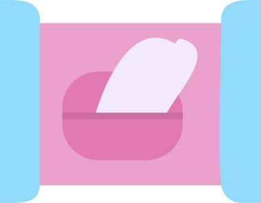 Makyaj temizleyicinin vektör çizimi