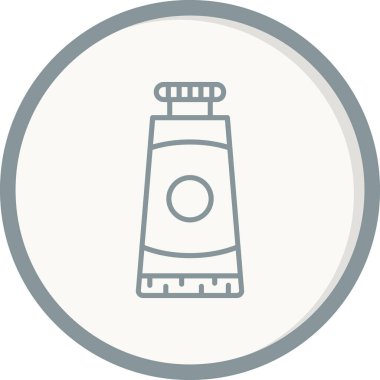 Yağlı boya tüp simgesinin vektör çizimi