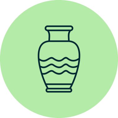 vazo simgesi vektör illüstrasyonu