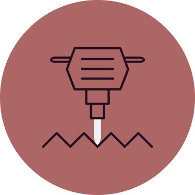 Balyoz. Web simgesi vektör illüstrasyonu