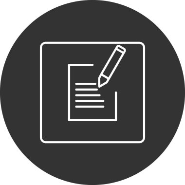 Simge oluşturulmasının vektör illüstrasyonu