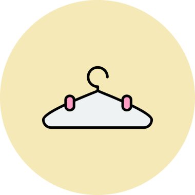 giysi askısı ikon vektör illüstrasyonu
