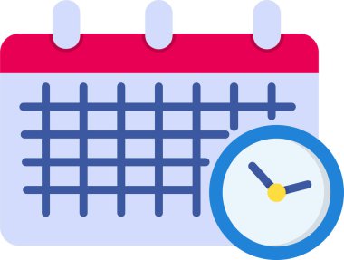 Takvim simgesinin vektör illüstrasyonu 