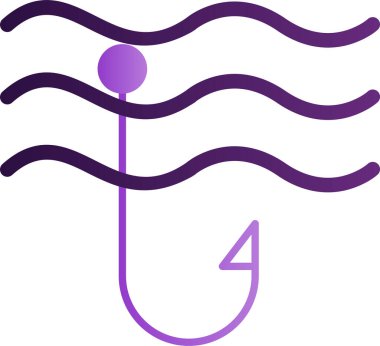 balık kancası vektör illüstrasyonu