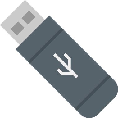 usb simge vektör illüstrasyonu