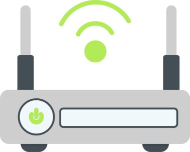  Wi-fi yönlendirici vektör illüstrasyonu