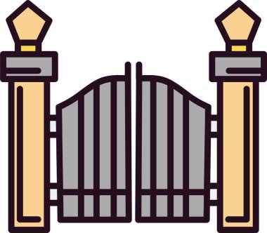 Kapı simge vektör çizim 