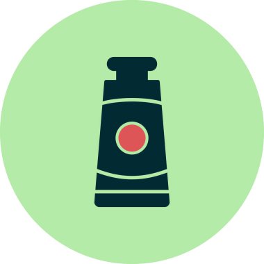 Yağlı boya tüp simgesinin vektör çizimi