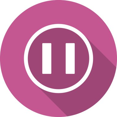 Duraklat simgesinin vektör illüstrasyonu 