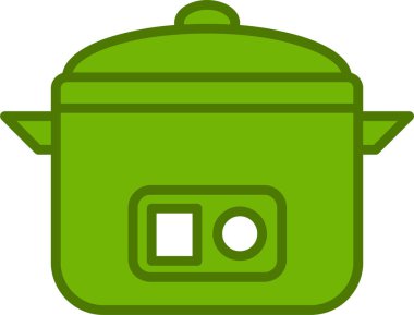 vector illustration of modern Rice cooker icon 