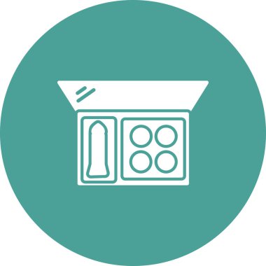 Göz Gölgesi simgesinin vektör illüstrasyonu