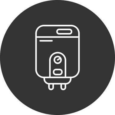 Su ısıtıcısının vektör illüstrasyonu