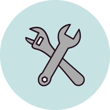 Çapraz anahtarlar. Web simgesi basit tasarım