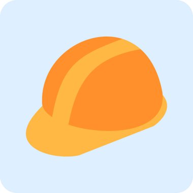 Kask simgesi vektör illüstrasyonu