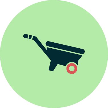 tekerlek barrow simge vektör çizim