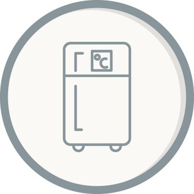 buzdolabı çizgisi vektör simgesi 