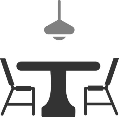 Yemek tablosu vektör çizgisi simgesi