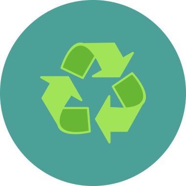 Modern simgenin geri dönüşümünün vektör çizimi 