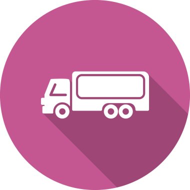 Kamyon. Web simgesi basit tasarım 