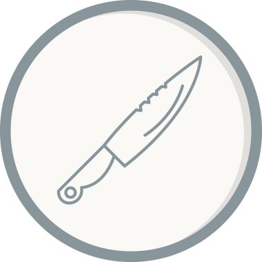 Bıçak. Web simgesi basit illüstrasyon 