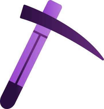 Kazma. Kazma. Web simgesi basit illüstrasyon