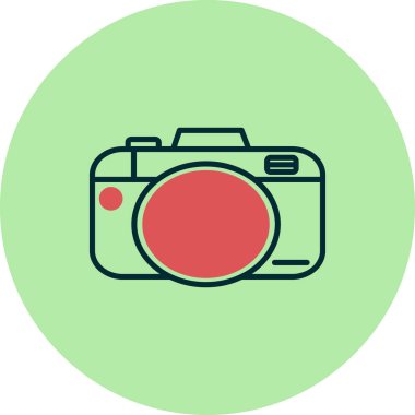 kamera simgesi vektör illüstrasyonu