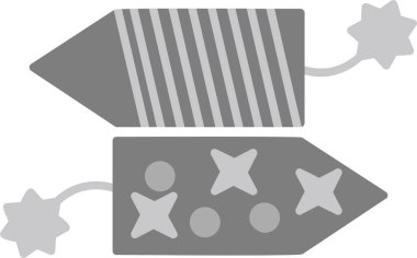 Havai fişek simgesi vektör çizimi