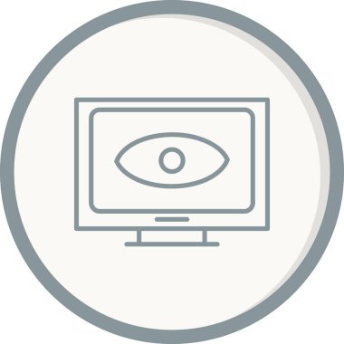 Görsel iletişim ikonu vektör illüstrasyonu