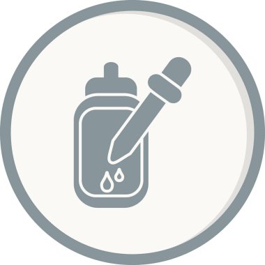 Serum. Web simgesi basit illüstrasyon