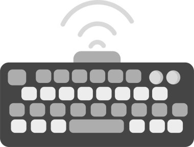 Klavye simgesi vektör illüstrasyonu