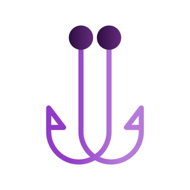 Kanca simgesinin vektör illüstrasyonu