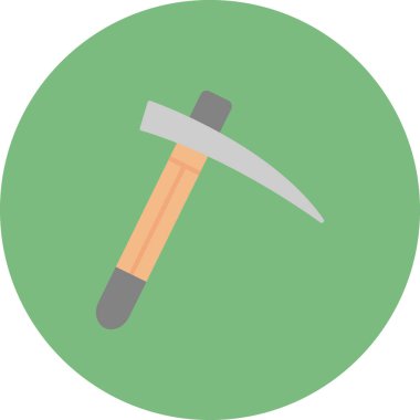 Kazma. Kazma. Web simgesi basit illüstrasyon