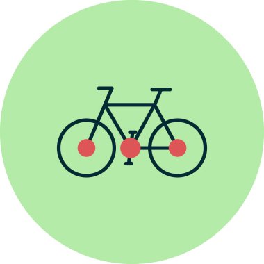 bisiklet ikonu vektör illüstrasyonu