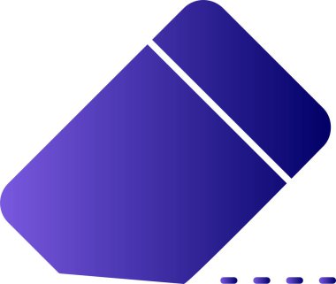 Silgi. Web simgesi basit tasarım 