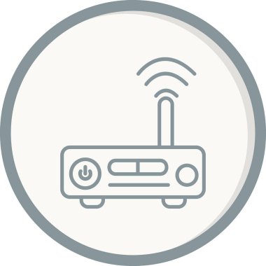 kablosuz yönlendirici vektör çizgisi simgesi, Modem 
