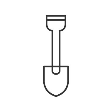 Kürek simgesi, vektör illüstrasyonu