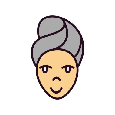 kadın simge vektör illüstrasyonu