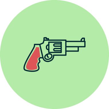 Silah. Web simgesi basit illüstrasyon 