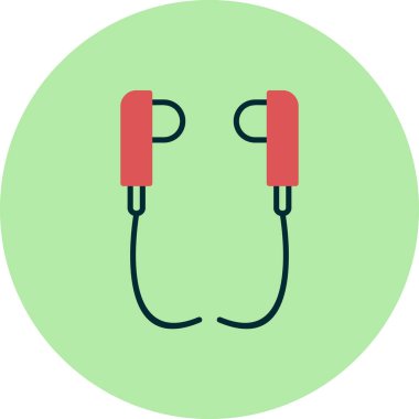 Eller serbest kulaklık vektör çizimi