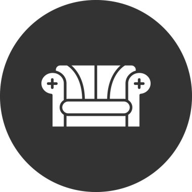 Koltuk simgesinin vektör illüstrasyonu