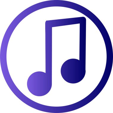 Müzik. Web simgesi basit tasarım