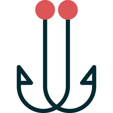 Kanca simgesinin vektör illüstrasyonu