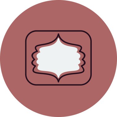 Arkaplanda çerçeve simgesi