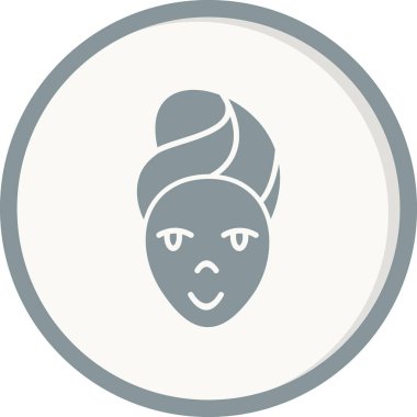 kadın simge vektör illüstrasyonu