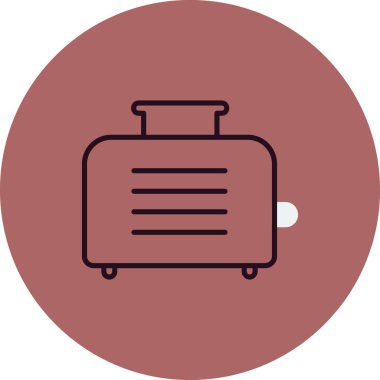 tost makinesi vektör illüstrasyonu