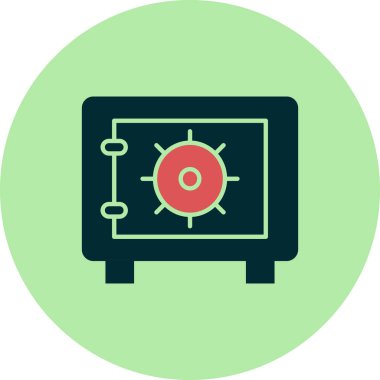 Güvenli kutucuk vektör illüstrasyonu