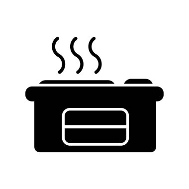 Mutfak sobası. Web simgesi